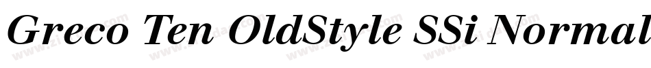 Greco Ten OldStyle SSi Normal字体转换
